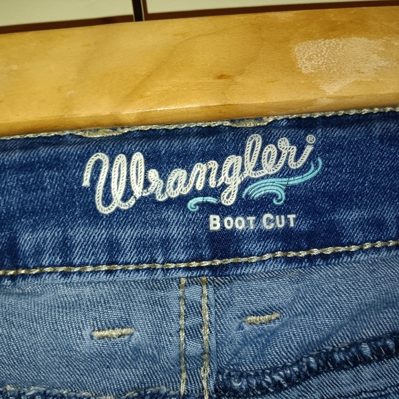 Wranglers bootcut retro Sadie low rise stretch jeans size 18? - Picture 3 of 3